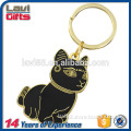 Best selling custom metal cat keychain
